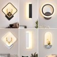thumbnail image 1 of Lámpara de pared dormitorio sala de estar fondo lámparas de pared moderno simple lujo escalera pasillo lámpara creativa lámpara de pared lámpara de noche, 1 of 2