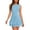 Blue, variant on Icvfdpl Tshirt Dress Women,Mini Double Layered Ruffle Ruched Tiered Skirt Bodycon Sleeveless Tank Slim Fit Corset Short Dresses Fashion Dresses Women Summer,S