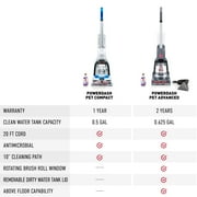 Hoover PowerDash Pet Advanced Compact Carpet Cleaner Machine, for Carpet, Rugs, and Upholstery, Includes Pet Tool Attachments, Lightweight, FH55010