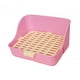thumbnail image 2 of Caja de arena para conejos, inodoro para mascotas, bandeja de limpieza desmontable portátil, entrenamiento para ir al baño, rincón para cobayas, , rosa, 2 of 8