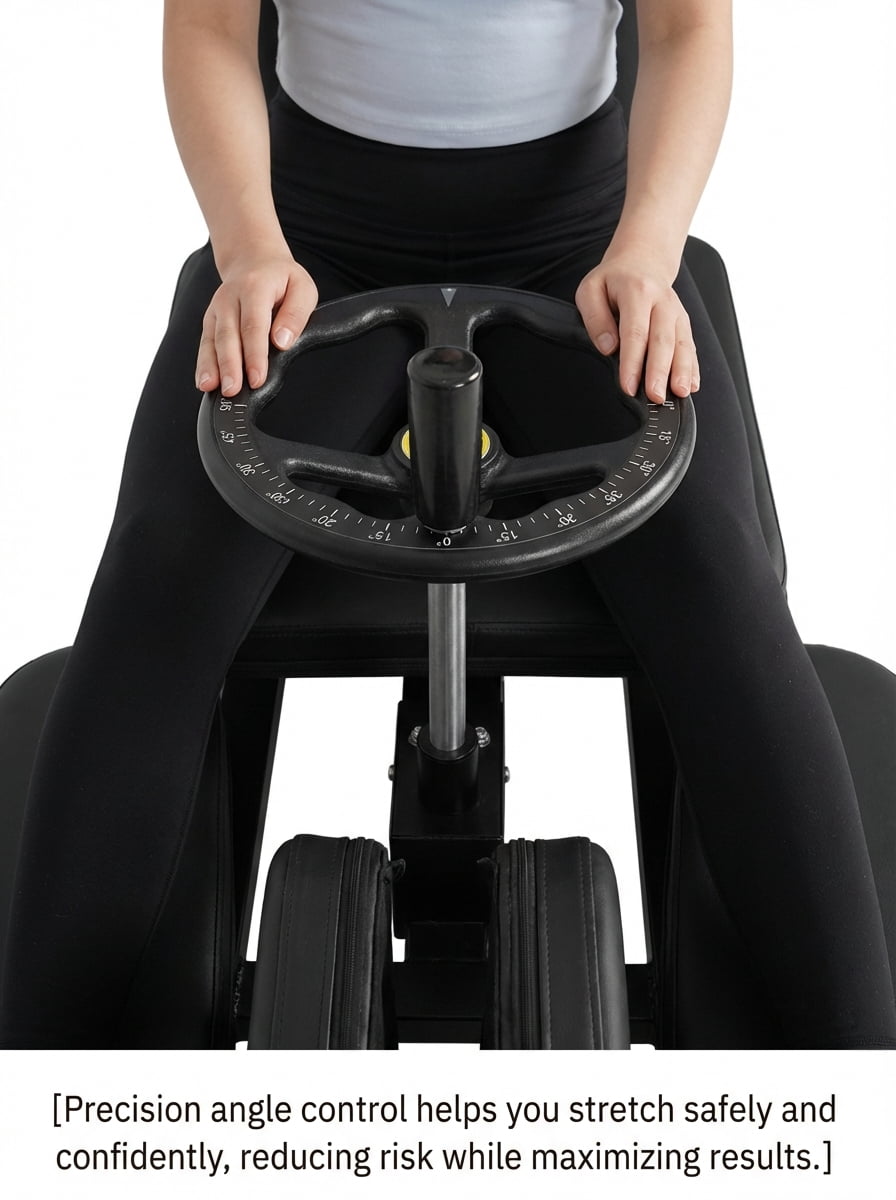 Puches Flexibility Trainer Leg Stretching Machine, 330LBS Stable & Durable Gym Leg Equipment for Home Gym Indoor Exercise