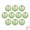 Green, variant on Unique Bargains 10Pcs Mirror Disco Balls for Hanging Sphere Orbs Gold 1.2"x1.2"x1.2"
