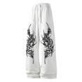 thumbnail image 5 of CONZONE Men's Baggy Sweatpants Gothic Wide Leg Pants for Men Trendy Elastic Waist Graphic Y2K Soft Streetwear Joggers With Pocket, 5 of 6