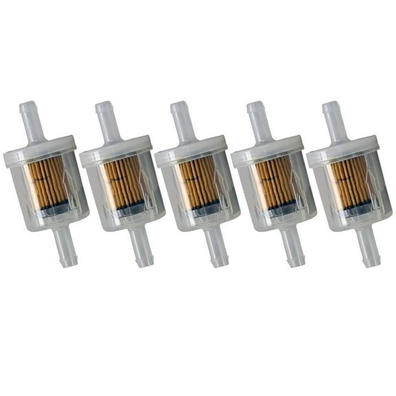 5 Pack of Fuel Filter Compatible with Briggs and Stratton Engines / Fits 19F400, 422447, 445777, 21A807, 21A877, 21A902, 21A907, 21A972, 21A977 / Replaces 691035, 493629