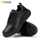 thumbnail image 2 of FitVille-zapatos de cuero informales para hombre, calzado ancho para caminar al aire libre, ligero para pies hinchados, alivia el dolor de pies, 2 of 5