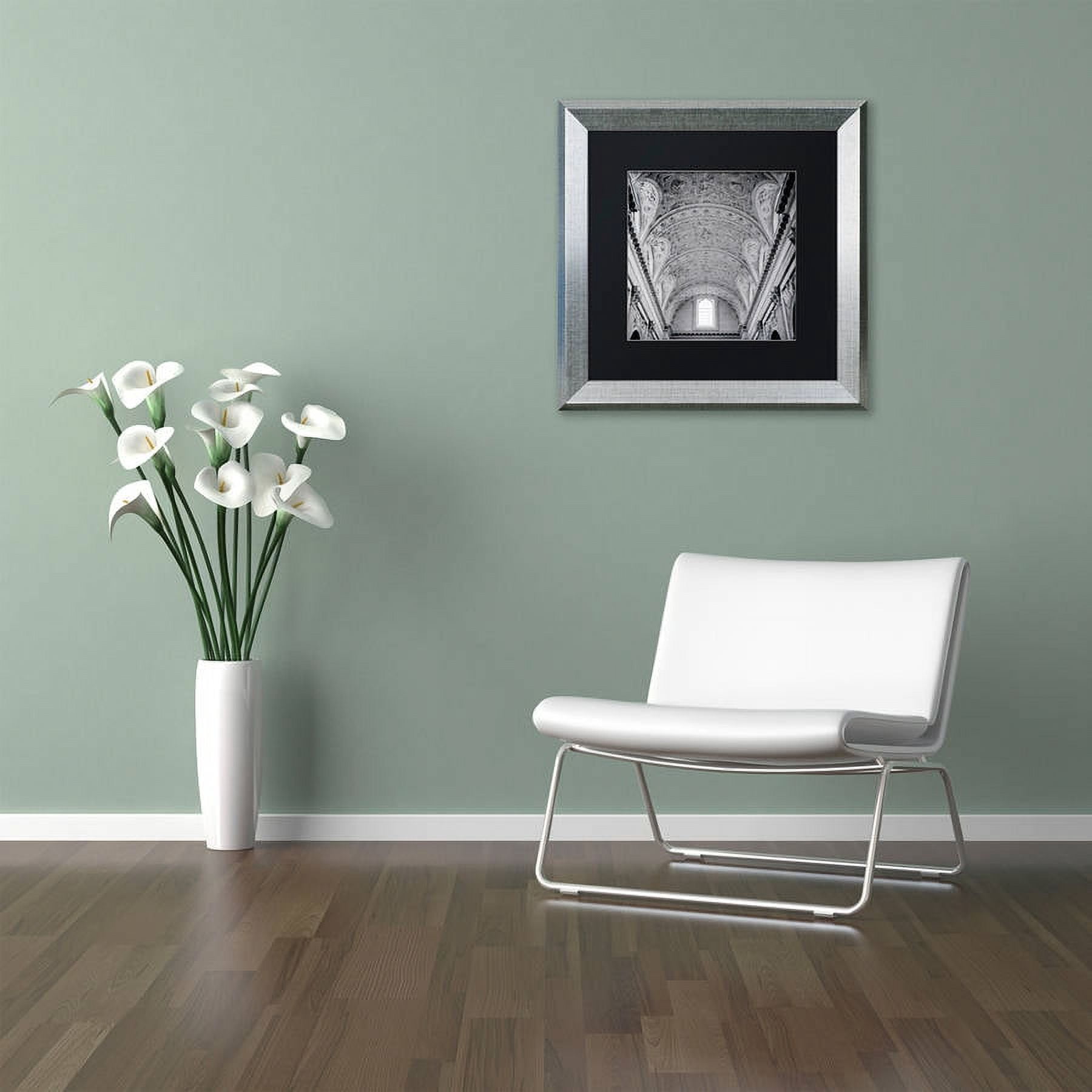 Trademark Fine Art "Paris II" Canvas Art by Alan Blaustein, Black Matte, Silver Frame