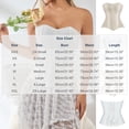 thumbnail image 3 of UPPADA Corset Tops for Women,Plus Size Corset Tops for Women Underbust Corset Belt Overbust Corset with Straps Bodice Corset Lace Up Corset Dress Vintage Crop Top, 3 of 8