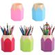 thumbnail image 1 of 5 portalápices de 5 colores con forma de lápiz, organizador de plástico para guardar lápices de colores, de escritorio, para escritorio, para lápices, pinceles de maquillaje, papelería, 1 of 5