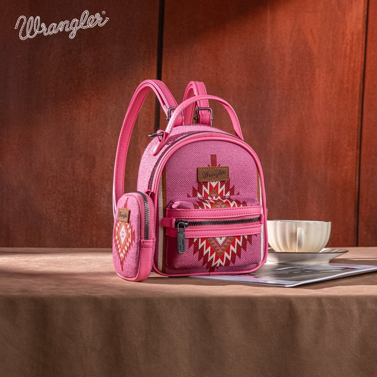 Montana West Wrangler Mini Backpack Purse, Aztec Print photo 3