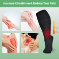 thumbnail image 3 of Plus Size Compression Socks for Women Men 20-30 mmHg 2xl 3xl 4xl , Wide Calf High Tights Long SocksStockings Best Support for Circulation, Running, 3 of 7