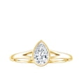 thumbnail image 4 of Rosec Jewels Lab Grown Diamond Bezel Setting Engagement Ring - 0.6 Carat - EF-VS Quality, 18K Yellow Gold, US 12.00, 4 of 8
