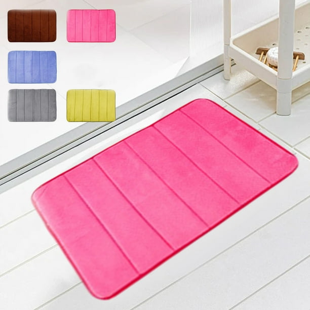 Xihbxyly Alfombrilla Absorbente de Baño, de Esponja Antideslizante, Impermeable y Lavable, Ideal para Baño E Inodoro, Versátil para Uso En Interiores y Exteriores, Tamaño 40 X 60 Cm.
