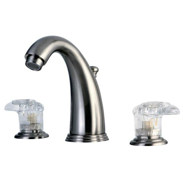 Kingston Brass KB988ALL Widespread Lavatory Faucet with Plastic Handle, Satin Nickel