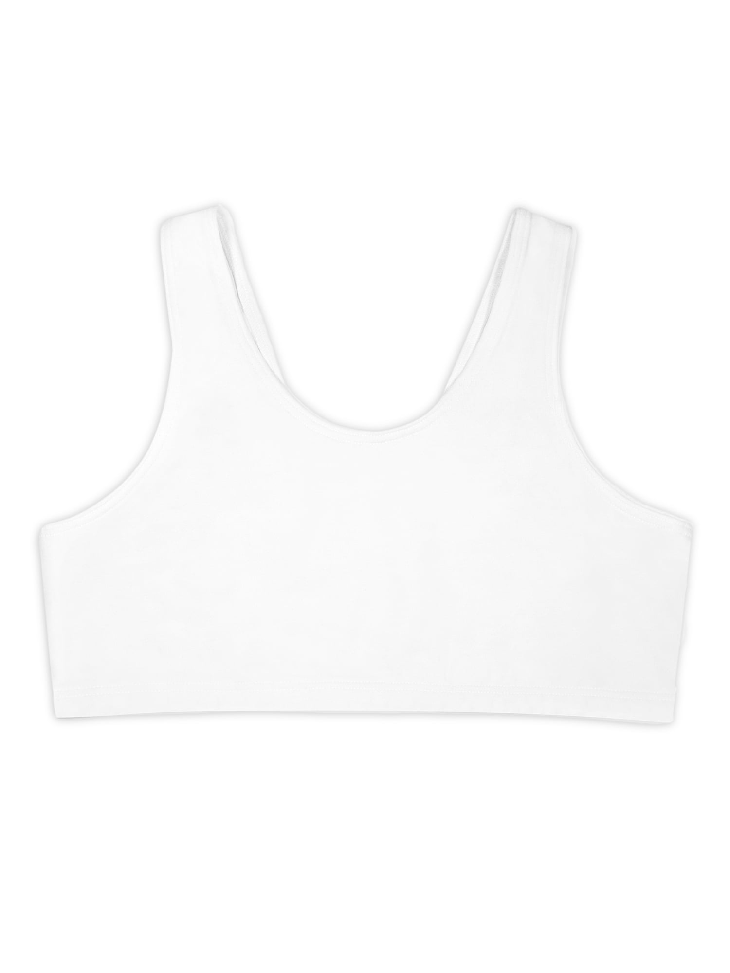 Wonder Nation Girls Cotton Bra, 2-Pack, Sizes S-XXL