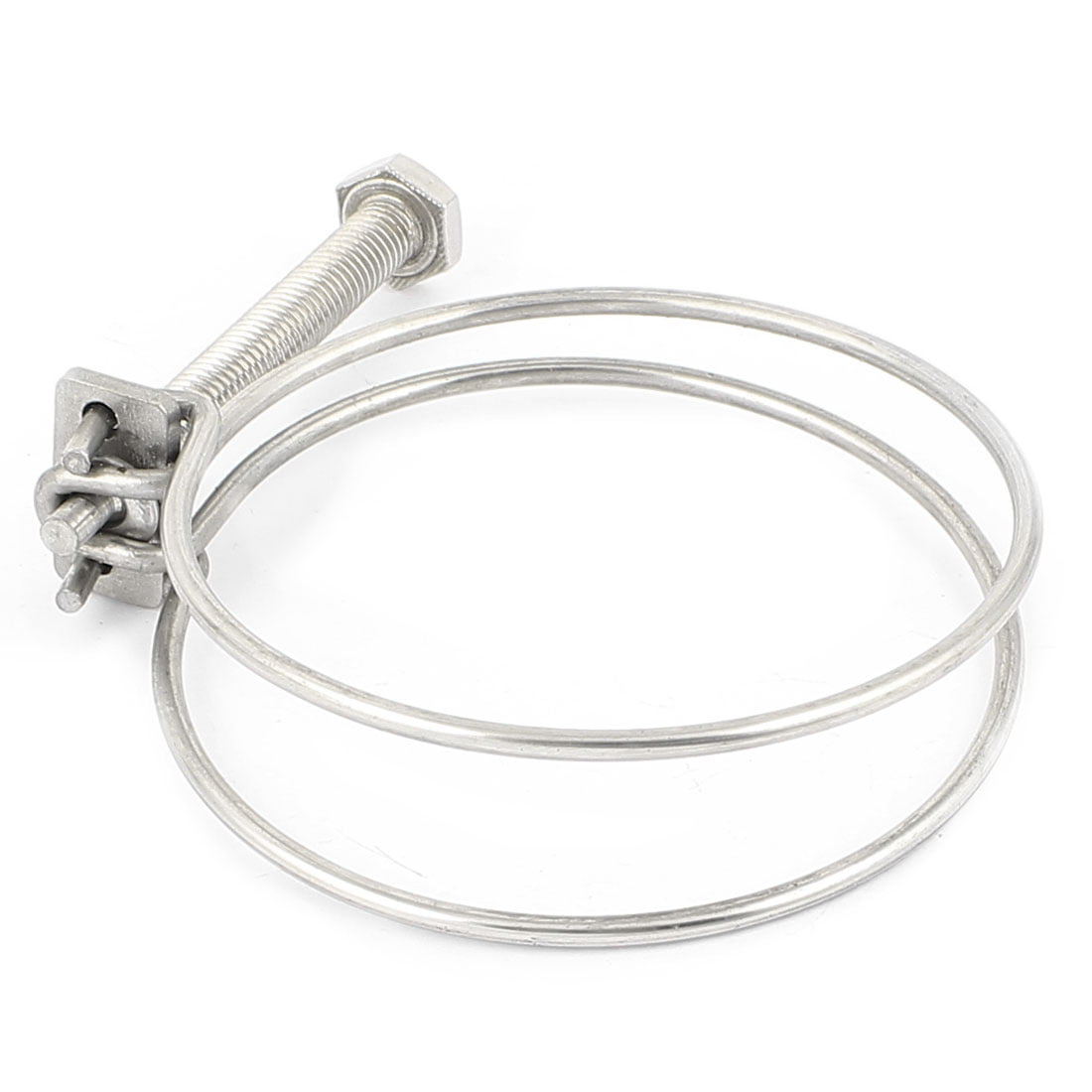 Double Wire Pond Hose Clamps 1/2" 12mm x 2 Pack Designed for Ribbed Pond Tube 