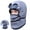 Gray, variant on Winter Thermal Trapper Hat with Glasses,Fleece-Lined Aviator Cap with Ear Flaps and Detachable Face Cover