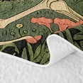 thumbnail image 5 of Homewish Skeleton Bats Cat Quilt King,Vintage Floral Plants King Coverlet Set,Halloween Duvet,3 Pieces, 5 of 7