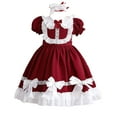 thumbnail image 1 of HAWEE Costume pour Filles Robe Lolita de Soubrette Princesse Costumes d'Halloween Costumes de Fête d'Anime Robe de Cosplay Chic pour Fillette, 1 of 4