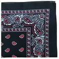 thumbnail image 1 of Qraftsy Extra Large Edition Kerchiefs Cotton - Paisley and Solid  (Paisley, 1 of 2