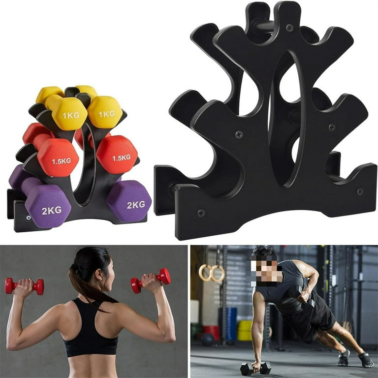 Eotvia 3 Tier Dumbbell Rack Stand Compact Weight Holder for Storage Max Load 22 lbs for Home Gym Walmart