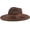 Brown, variant on Brim Fedora Hat for Men Women Felt Boho Suede Panama Hats M-L