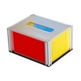 thumbnail image 4 of Tissue Box Cover Rectangular Moderno Acrílico Organizador Elegante Dispensador Funcional con Marco de Aluminio Resistente Adecuado para Escritorio, 4 of 9