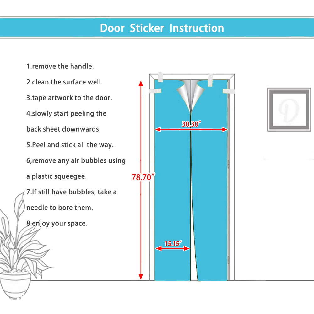 Door Mural Inside Tunnel Car View Effect Decal Mural Home Decor Window Sticker Wallpaper Home Living Vinyl Art Bedroom Lounge Kitchen 176