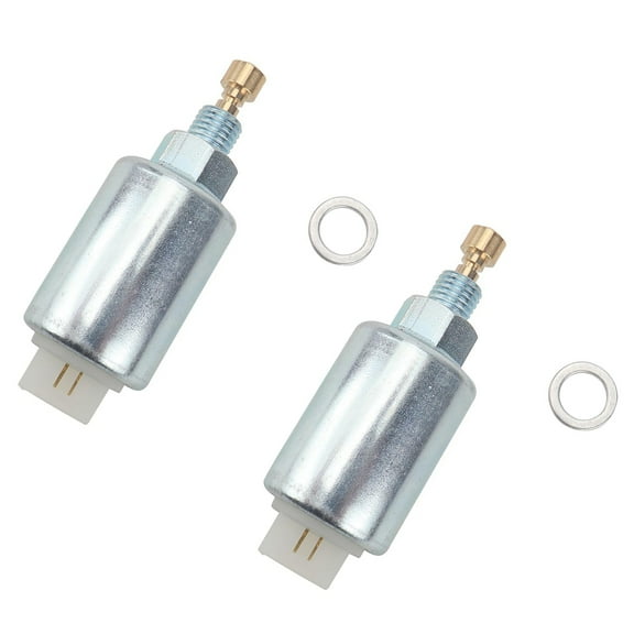 NATEFEMIN Carburetor Fuel Solenoid for 499161 2PCS for Stratton Craftsman John Deere Mower Generator