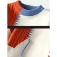 thumbnail image 4 of Titaking Men's Casual Knit Pullover Sweater Fleece Lined Soft Elasticity Beige Green XXL, 4 of 6