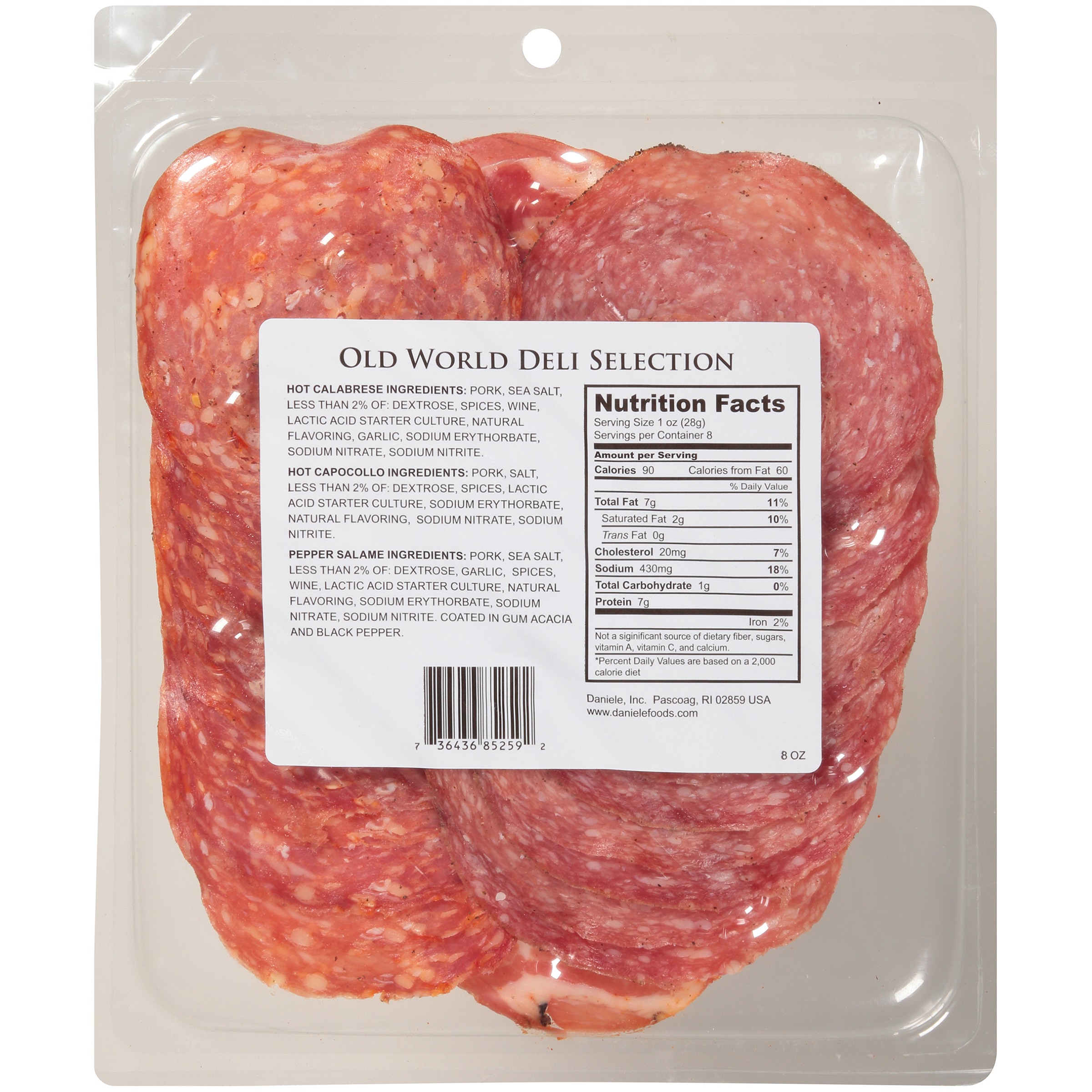publix salami nutrition facts