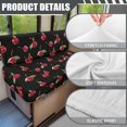 thumbnail image 6 of Yuyamidu Cherry RV Dinette Cushion Covers Comfy RV Stretch Sofa Seat Slipcovers Washable Camper Couch Cushion Covers Set 1 Backrest Cover and 1 Bench Cover, 6 of 7