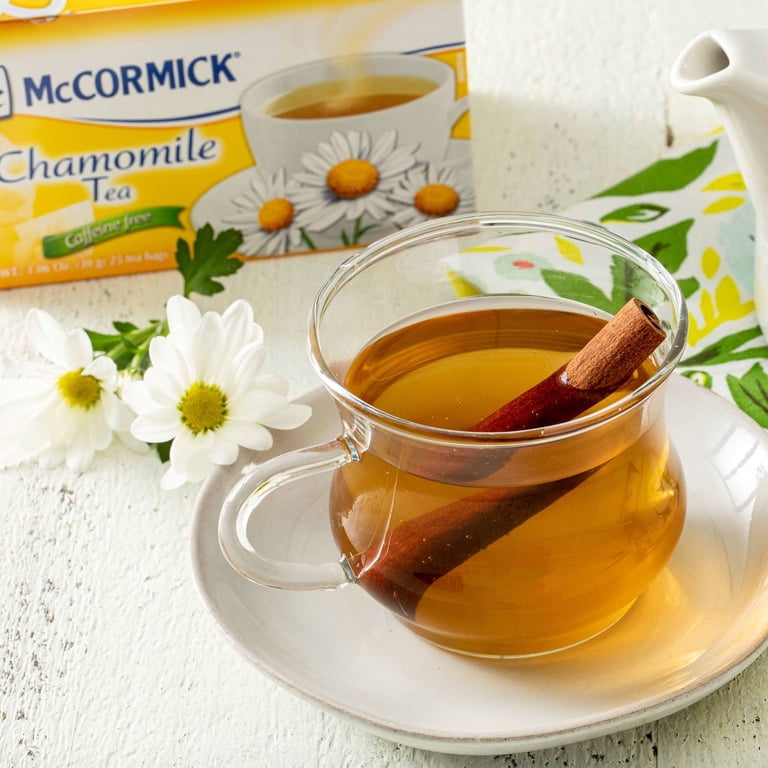 McCormick, Chamomile Tea, Caffeine-Free, 25 Count Box - Walmart.com