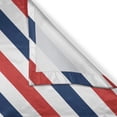 thumbnail image 3 of Ambesonne Harbour Stripe Kitchen Curtains, Diagonal Retro, 55"x39", Blue Red White, 3 of 3
