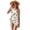 Bee White Daisy, variant on Xixirimido Retro Boho Daisy Print Girls One Piece Swimsuits Cutout Bathing Suit with Cover Up Skirt Quick Dry Beach Swimwear with Adjustable Strap, Size 15-16 Years