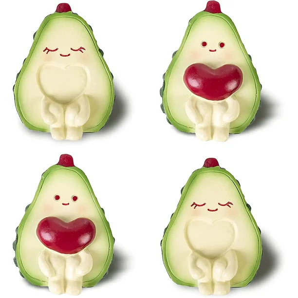 Imanes de nevera para imanes de nevera, lindos imanes para decoración de cocina, perfectos para refrigeradores, pizarras blancas, mapas y otros artículos magnéticos (aguacate 4 unidades) oso de fresa Electrónica