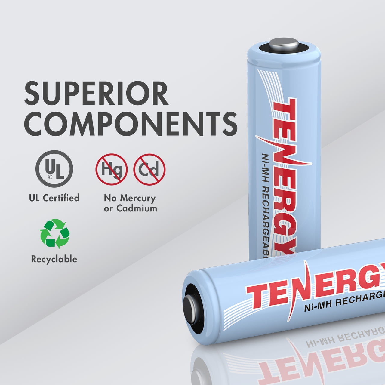 Tenergy 24 Pack AA and AAA NiMH Rechargeable Batteries (12AA/12AAA)