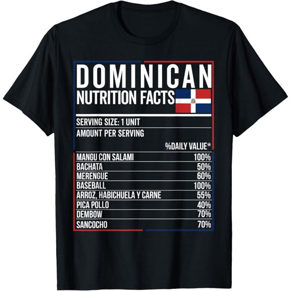 Playful Comfort Tee - Dominican Nutrition Facts Food Camiseta Republica Dominicana T-Shirt