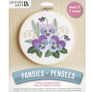  LEISURE ARTS Embroidery Kit 6 Joy - Embroidery kit for Beginners  - Embroidery kit for Adults - Cross Stitch Kits - Cross Stitch Kits for  Beginners - Embroidery Patterns