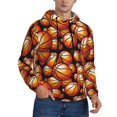 thumbnail image 2 of Salouo Vintage Basketball Pattern Men's Fall Hoodie Sweatshirt,Sport Hoodie with Pockets for Men Pullover Casual Hooded Sweatshirt-Medium, 2 of 7