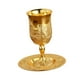 thumbnail image 3 of Copa de vino Copa cáliz con platillo Copa de vino Colección de copas Cóctel artesanal oro, 3 of 9