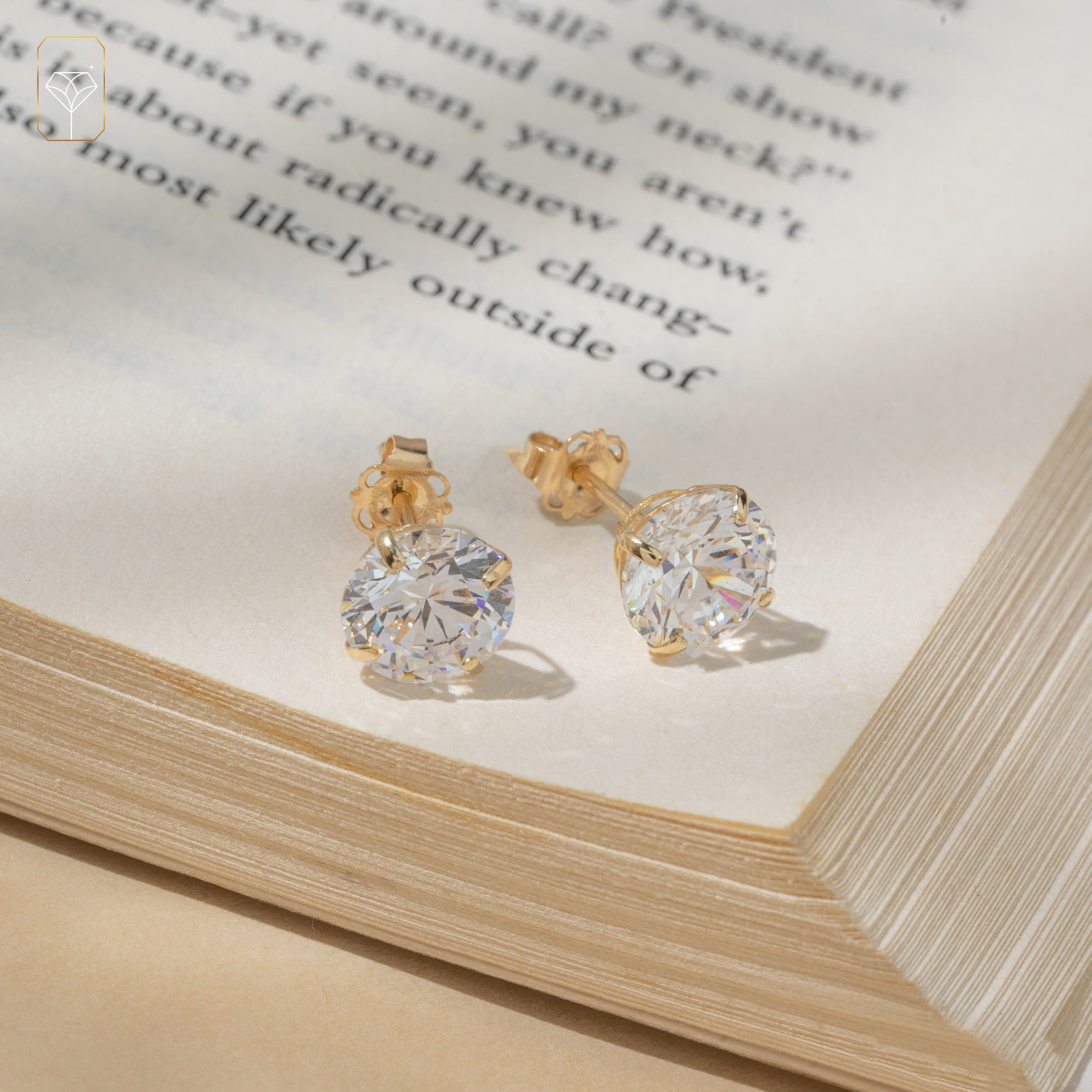 Princess Cut & Round Brilliant 0.40 ctw VS2 Clarity, G Color Diamond 14kt  White Gold Stud Earrings | Costco