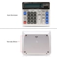 thumbnail image 2 of Calculadoras Computadora grande Calculadora electrónica Contador Energía solar y batería Pantalla de 12 dígitos Botón grande multifuncional para el cálculo de la escuela de la oficina de negocios, 2 of 7