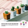 thumbnail image 2 of 50 piezas de adornos de hongos de resina en miniatura, coloridos, para paisajismo artificial, para jardín, decoración del hogar, talla S/M, 25 unidades (variadas), 2 of 7