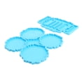 thumbnail image 4 of 1 Set Coaster DIY Molds Set Silicone Mold Unique Cup Mat Stand Epoxy Resin Mold, 4 of 8