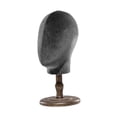 thumbnail image 3 of Serenable Mannequin Head Display Model Head Stable with Base Hairpiece Styling Hat Rack Manikin Head Model for Home Hairpieces Hats Brown, 3 of 10