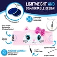 thumbnail image 3 of CozyPhones Toddler Headphones Wireless, Kids Bluetooth Headband, Safe Volume Limiting - Wired School Headphones for Kids with Carry Bag - Toddler Airplane Travel Essentials for Boys & Girls - Kitty, 3 of 5