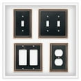 thumbnail image 4 of Franklin Brass W35059V-VBC-C Classic Beaded Single Duplex Wall Switch Plate/Cover, 3-pack, Bronze with Copper Highlights, 3 Count, 4 of 8