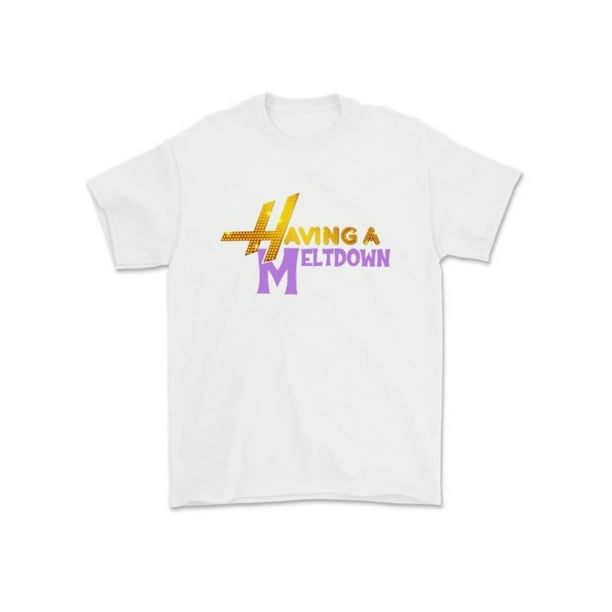 Unisex Crew Tee Having A Meltdown T-Shirt, Aesthetic Mental Health Matters Cotton T-Shirt, Trendy Disco Faux Glitter T-Shirt, Vintage Graphic Tee, Popular Unisex Apparel for Mental Health Awareness