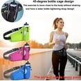 thumbnail image 4 of Running Belt Hydration Waist Pack with Water Bottle Holder for Men&Women Outdoor Sports (Black), 4 of 6