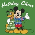 thumbnail image 2 of Men's Mickey & Friends Holiday Cheer With Mickey & Pluto  Graphic T-Shirt, 2 of 3